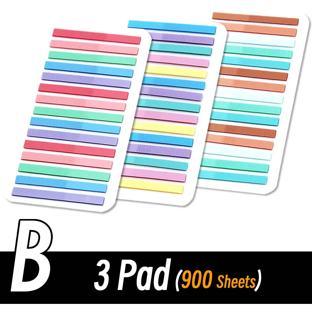 feuillets adhésifs multicolores