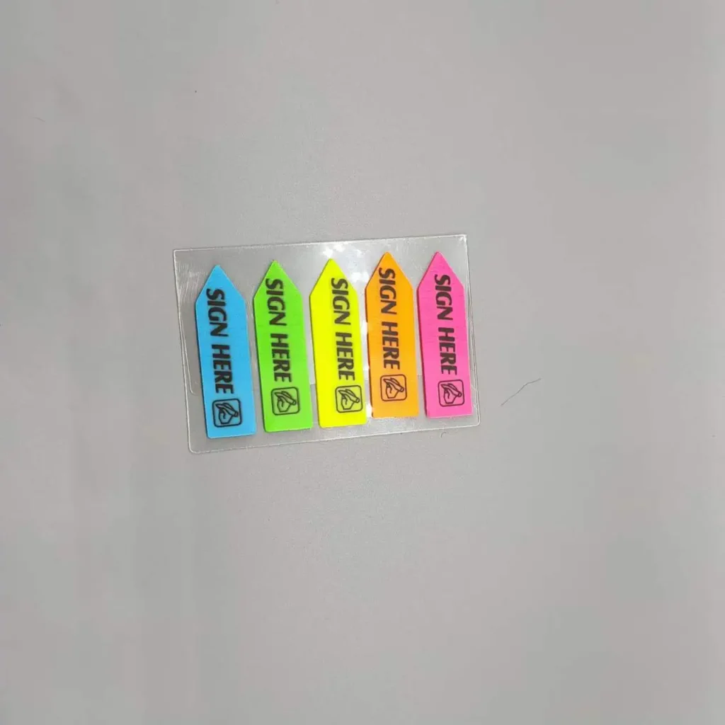 autocollants de signalisation colorés