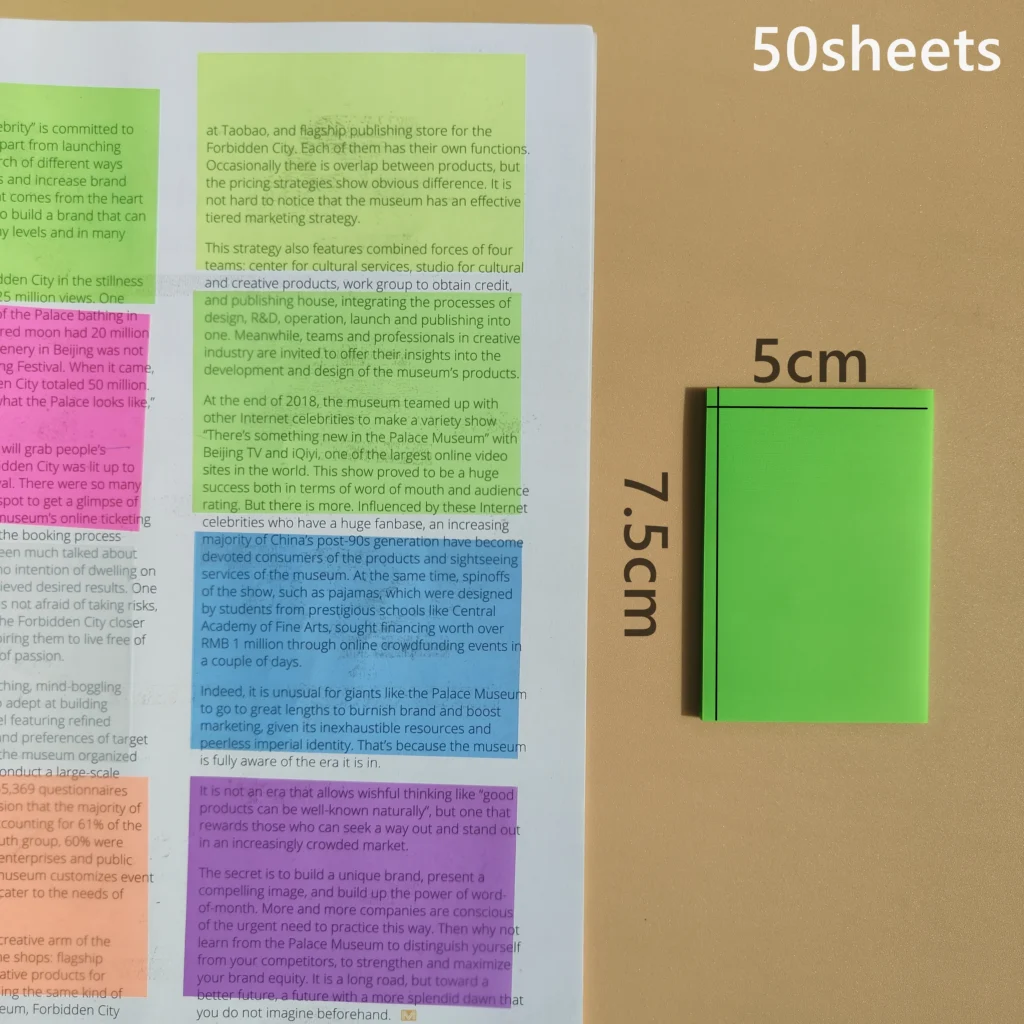 surligneur coloré pour l'étude