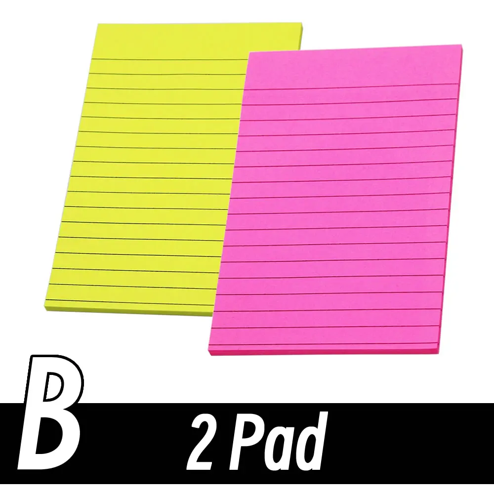 carnet de notes rose et jaune
