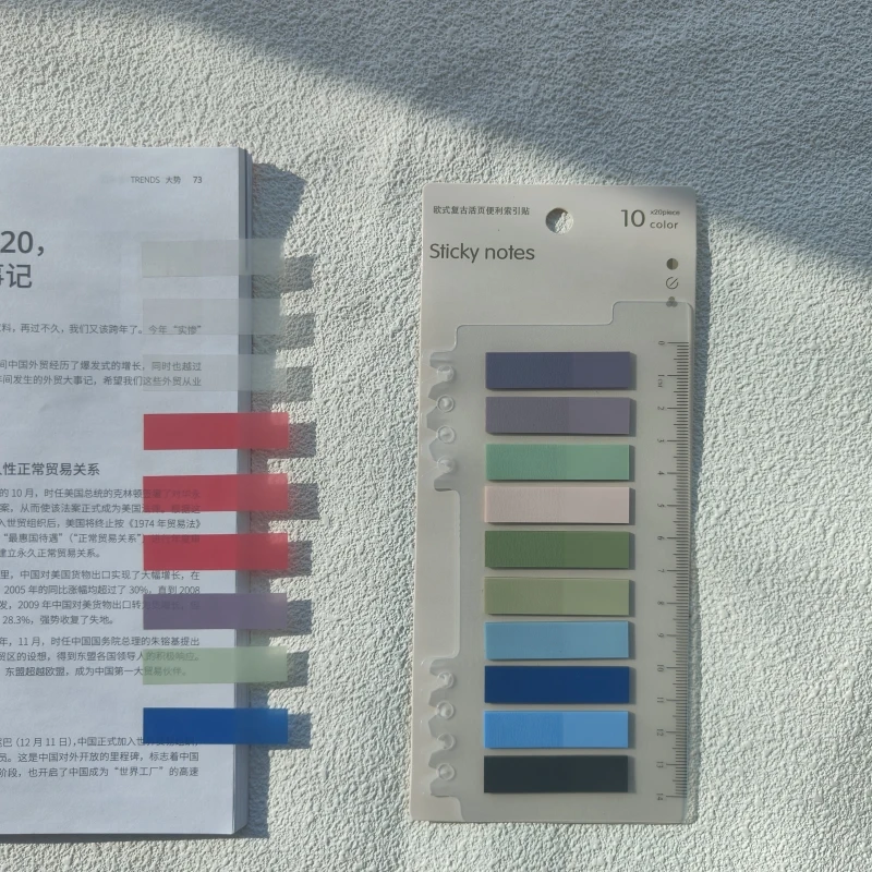 carnet de notes autocollantes multicolores