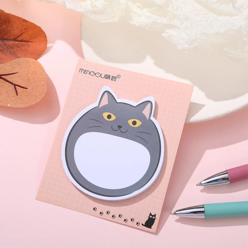 Autocollant chat gris